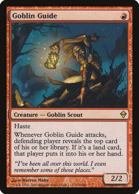 Goblin Guide - Zendikar Magic: The Gathering trading card