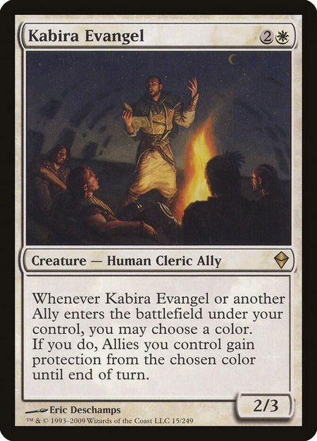 Kabira Evangel - Zendikar Magic: The Gathering trading card