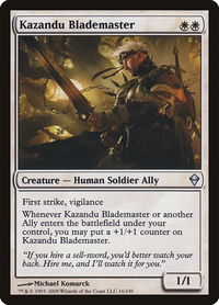 Kazandu Blademaster - Zendikar (ZEN) #16 - Uncommon Magic: The Gathering Trading Card