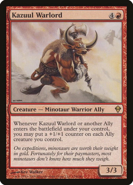 Kazuul Warlord - Zendikar Magic: The Gathering trading card