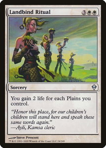 Landbind Ritual - Zendikar (ZEN) #24 - Uncommon Magic: The Gathering Trading Card