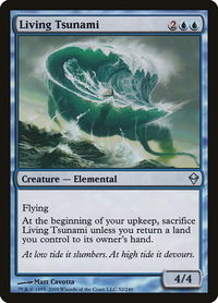 Living Tsunami - Zendikar (ZEN) #52 - Uncommon Magic: The Gathering Trading Card