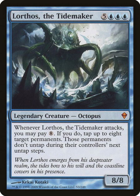 Lorthos, the Tidemaker - Zendikar Magic: The Gathering trading card