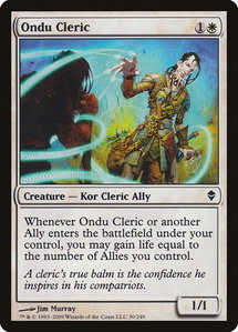 Ondu Cleric - Zendikar (ZEN) #30 - Common Magic: The Gathering Trading Card