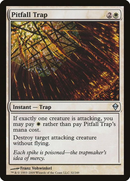 Pitfall Trap - Zendikar Magic: The Gathering trading card