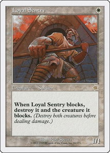 Loyal Sentry - Starter 1999 (S99) #20 - Rare Magic: The Gathering Trading Card