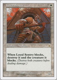 Loyal Sentry - Starter 1999 (S99) #20 - Rare Magic: The Gathering Trading Card