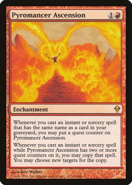 Pyromancer Ascension - Zendikar Magic: The Gathering trading card