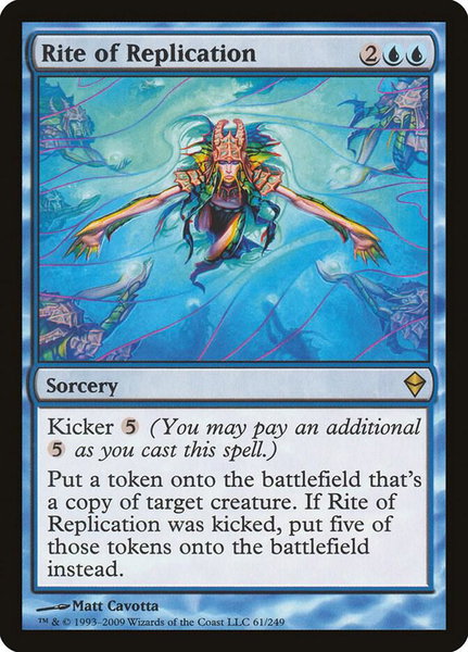 Rite of Replication - Zendikar Magic: The Gathering trading card