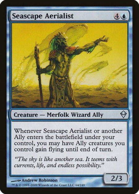 Seascape Aerialist - Zendikar Magic: The Gathering trading card