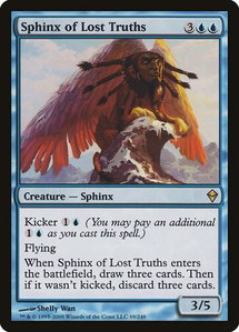 Sphinx of Lost Truths - Zendikar (ZEN) #69 - Rare Magic: The Gathering Trading Card