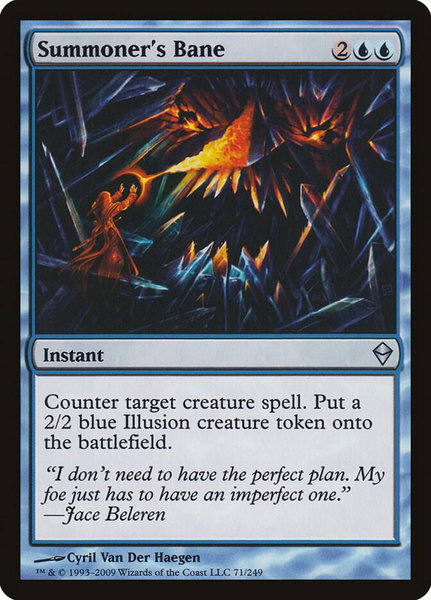 Summoner's Bane - Zendikar Magic: The Gathering trading card
