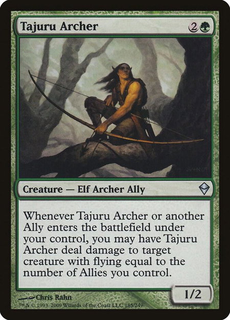 Tajuru Archer - Zendikar Magic: The Gathering trading card