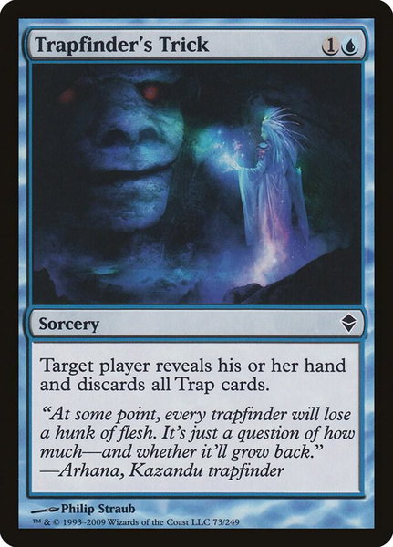 Trapfinder's Trick - Zendikar Magic: The Gathering trading card