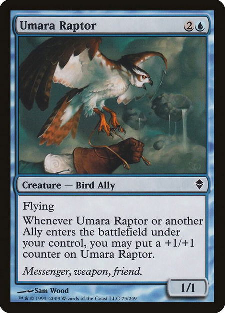 Umara Raptor - Zendikar Magic: The Gathering trading card