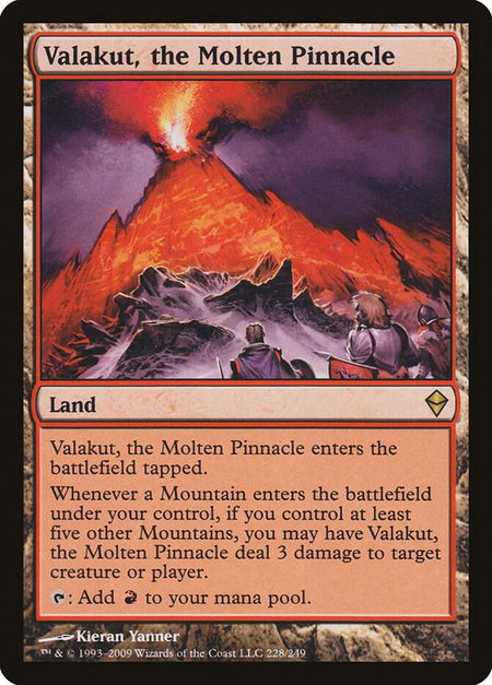 Valakut, the Molten Pinnacle - Zendikar Magic: The Gathering trading card
