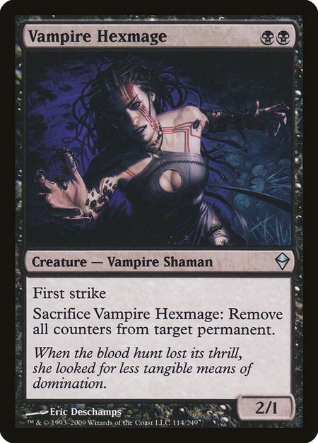 Vampire Hexmage - Zendikar Magic: The Gathering trading card