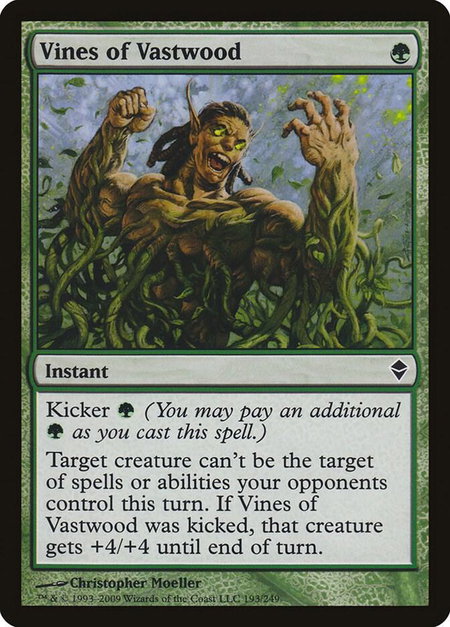 Vines of Vastwood - Zendikar Magic: The Gathering trading card