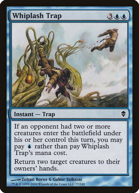 Whiplash Trap - Zendikar Magic: The Gathering trading card