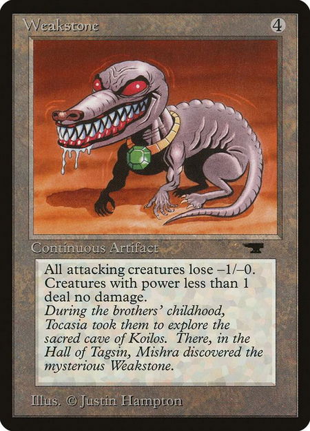 Weakstone - Antiquities Magic: The Gathering trading card