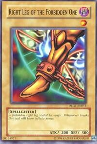 Right Leg of the Forbidden One - Dark Legends (DLG1) #DLG1-EN018 - Common / Short Print YuGiOh Trading Card