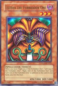 Exodia the Forbidden One - Dark Legends YuGiOh trading card