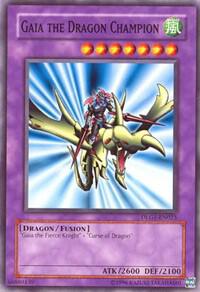 Gaia the Dragon Champion - Dark Legends YuGiOh trading card