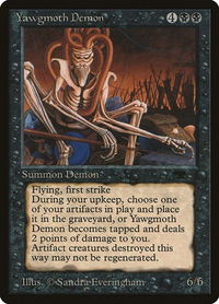 Yawgmoth Demon - Antiquities (ATQ) #21 - Rare Magic: The Gathering Trading Card