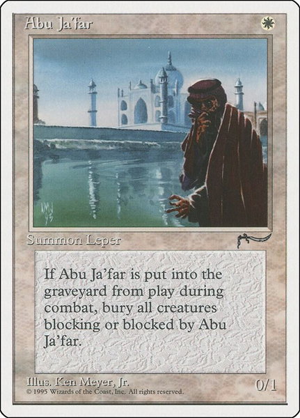 Abu Ja'far trading card from Chronicles Abu Ja'far - Chronicles Magic: The Gathering trading card