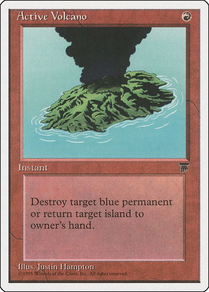 Active Volcano - Chronicles Magic: The Gathering trading card
