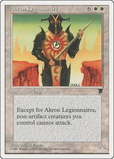 Akron Legionnaire - Chronicles Magic: The Gathering trading card