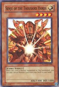 Senju of the Thousand Hands - Dark Legends YuGiOh trading card