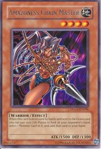 Amazoness Chain Master - Dark Legends YuGiOh trading card