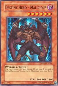 Destiny HERO - Malicious - Dark Legends (DLG1) #DLG1-EN108 - Super Rare YuGiOh Trading Card