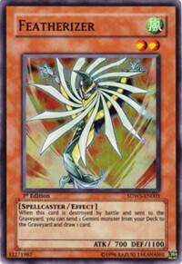 Featherizer trading card from Structure Deck: Warriors' Strike Featherizer - Structure Deck: Warriors' Strike YuGiOh trading card