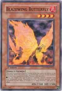 Blazewing Butterfly - Structure Deck: Warriors' Strike (SDWS) #SDWS-EN012 - Common / Short Print YuGiOh Trading Card