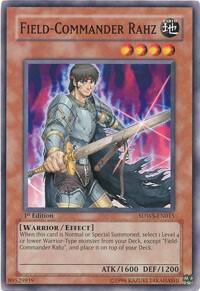 Field-Commander Rahz trading card from Structure Deck: Warriors' Strike Field-Commander Rahz - Structure Deck: Warriors' Strike YuGiOh trading card