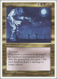 Axelrod Gunnarson - Chronicles (CHR) #72 - Rare Magic: The Gathering Trading Card