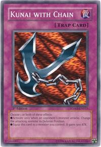 Kunai with Chain trading card from Structure Deck: Warriors' Strike Kunai with Chain - Structure Deck: Warriors' Strike YuGiOh trading card