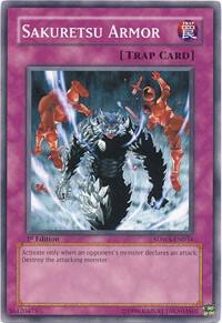 Sakuretsu Armor trading card from Structure Deck: Warriors' Strike Sakuretsu Armor - Structure Deck: Warriors' Strike YuGiOh trading card