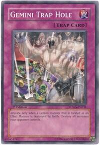 Gemini Trap Hole - Structure Deck: Warriors' Strike (SDWS) #SDWS-EN038 - Common / Short Print YuGiOh Trading Card
