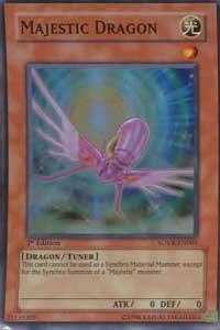 Majestic Dragon trading card from Stardust Overdrive Majestic Dragon - Stardust Overdrive YuGiOh trading card