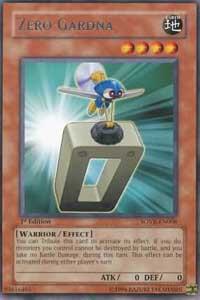 Zero Gardna trading card from Stardust Overdrive Zero Gardna - Stardust Overdrive YuGiOh trading card