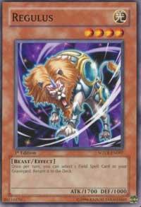 Regulus trading card from Stardust Overdrive Regulus - Stardust Overdrive YuGiOh trading card