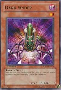 Dark Spider trading card from Stardust Overdrive Dark Spider - Stardust Overdrive YuGiOh trading card