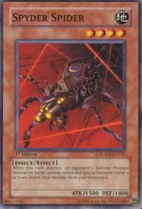 Spyder Spider trading card from Stardust Overdrive Spyder Spider - Stardust Overdrive YuGiOh trading card