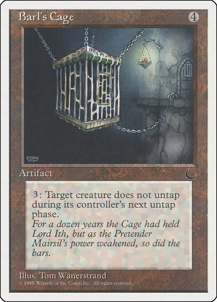 Barl's Cage trading card from Chronicles Barl's Cage - Chronicles Magic: The Gathering trading card
