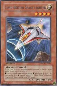 Lord British Space Fighter trading card from Stardust Overdrive Lord British Space Fighter - Stardust Overdrive YuGiOh trading card