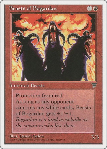 Beasts of Bogardan trading card from Chronicles Beasts of Bogardan - Chronicles Magic: The Gathering trading card
