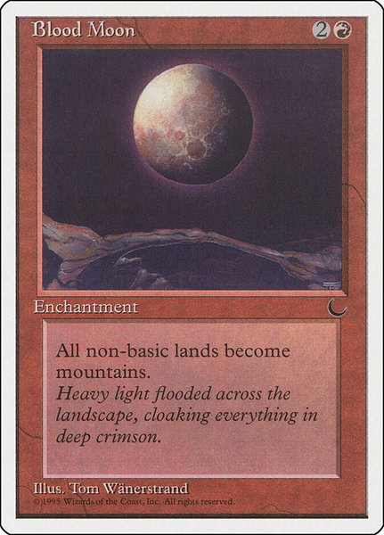 Blood Moon trading card from Chronicles Blood Moon - Chronicles Magic: The Gathering trading card